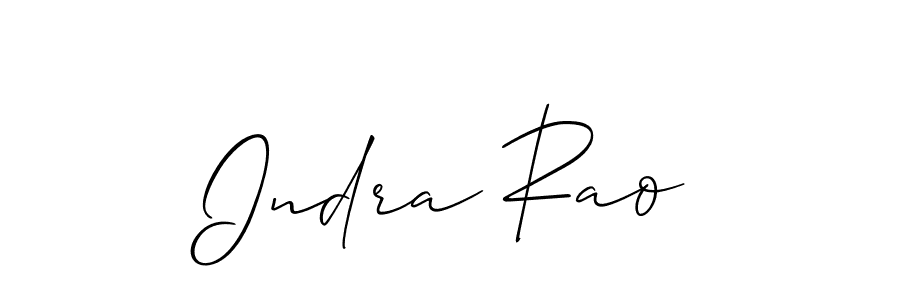 How to make Indra Rao signature? Allison_Script is a professional autograph style. Create handwritten signature for Indra Rao name. Indra Rao signature style 2 images and pictures png