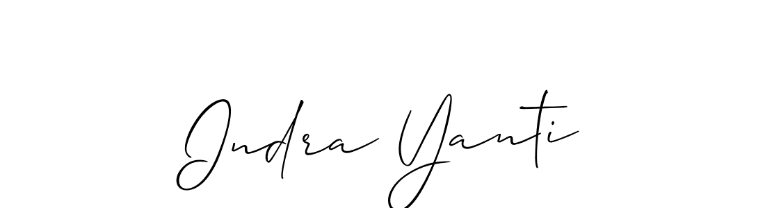 Also we have Indra Yanti name is the best signature style. Create professional handwritten signature collection using Allison_Script autograph style. Indra Yanti signature style 2 images and pictures png