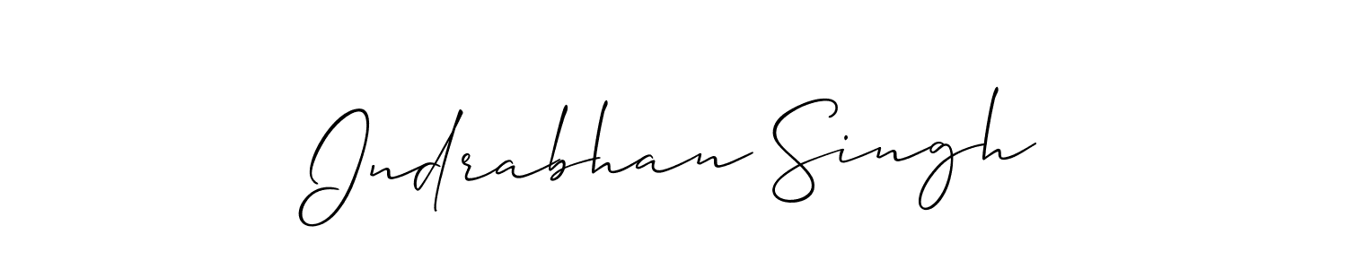 Design your own signature with our free online signature maker. With this signature software, you can create a handwritten (Allison_Script) signature for name Indrabhan Singh. Indrabhan Singh signature style 2 images and pictures png