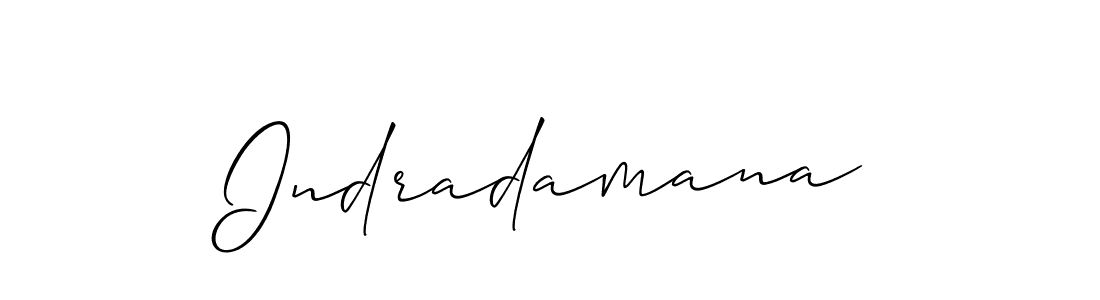 Make a short Indradamana signature style. Manage your documents anywhere anytime using Allison_Script. Create and add eSignatures, submit forms, share and send files easily. Indradamana signature style 2 images and pictures png