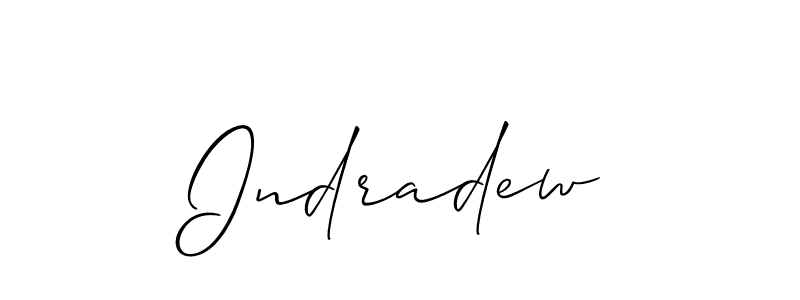 Make a beautiful signature design for name Indradew. Use this online signature maker to create a handwritten signature for free. Indradew signature style 2 images and pictures png