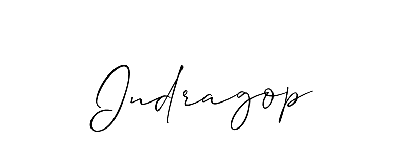 Make a beautiful signature design for name Indragop. Use this online signature maker to create a handwritten signature for free. Indragop signature style 2 images and pictures png