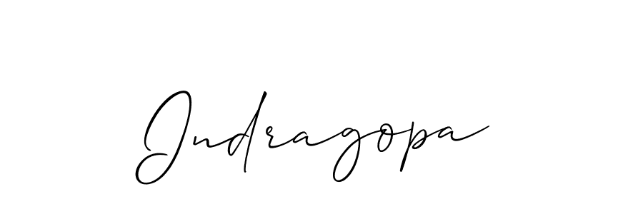 You should practise on your own different ways (Allison_Script) to write your name (Indragopa) in signature. don't let someone else do it for you. Indragopa signature style 2 images and pictures png