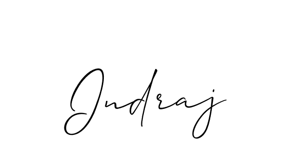 Indraj stylish signature style. Best Handwritten Sign (Allison_Script) for my name. Handwritten Signature Collection Ideas for my name Indraj. Indraj signature style 2 images and pictures png