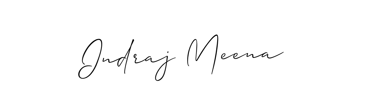 Best and Professional Signature Style for Indraj Meena. Allison_Script Best Signature Style Collection. Indraj Meena signature style 2 images and pictures png