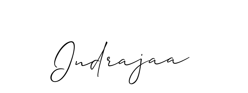 You should practise on your own different ways (Allison_Script) to write your name (Indrajaa) in signature. don't let someone else do it for you. Indrajaa signature style 2 images and pictures png