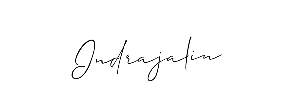 Make a beautiful signature design for name Indrajalin. With this signature (Allison_Script) style, you can create a handwritten signature for free. Indrajalin signature style 2 images and pictures png