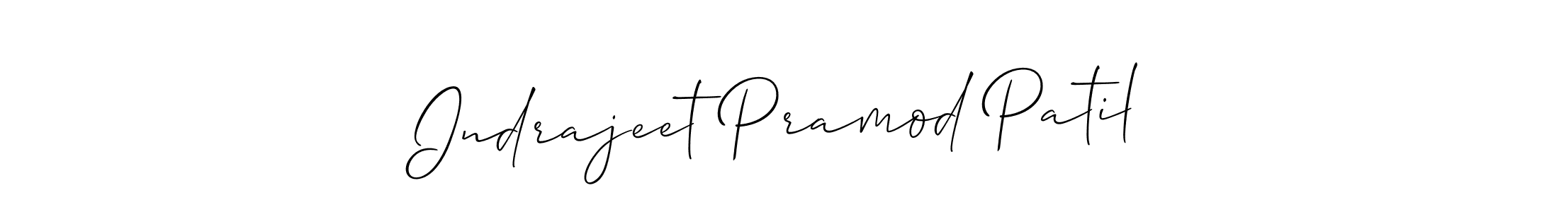 Indrajeet Pramod Patil stylish signature style. Best Handwritten Sign (Allison_Script) for my name. Handwritten Signature Collection Ideas for my name Indrajeet Pramod Patil. Indrajeet Pramod Patil signature style 2 images and pictures png