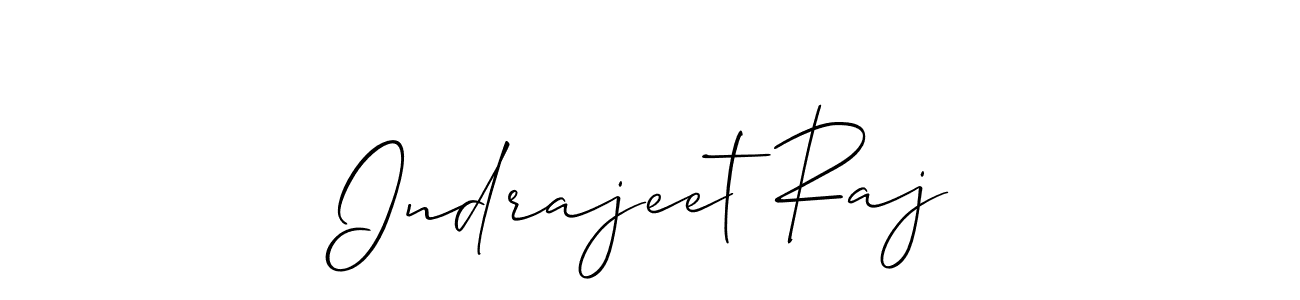 This is the best signature style for the Indrajeet Raj name. Also you like these signature font (Allison_Script). Mix name signature. Indrajeet Raj signature style 2 images and pictures png