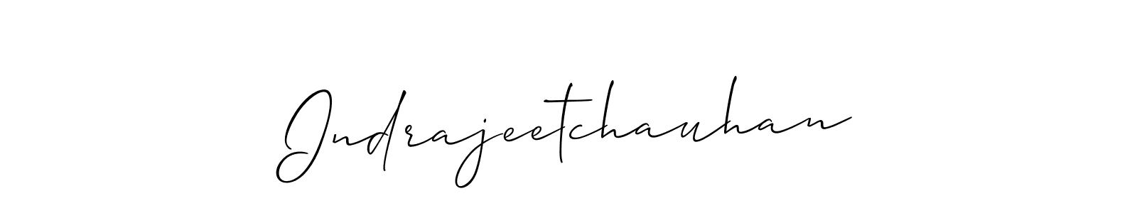 Create a beautiful signature design for name Indrajeetchauhan. With this signature (Allison_Script) fonts, you can make a handwritten signature for free. Indrajeetchauhan signature style 2 images and pictures png