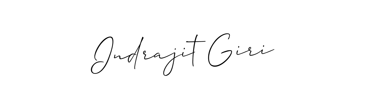 Also You can easily find your signature by using the search form. We will create Indrajit Giri name handwritten signature images for you free of cost using Allison_Script sign style. Indrajit Giri signature style 2 images and pictures png