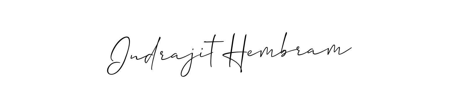 It looks lik you need a new signature style for name Indrajit Hembram. Design unique handwritten (Allison_Script) signature with our free signature maker in just a few clicks. Indrajit Hembram signature style 2 images and pictures png