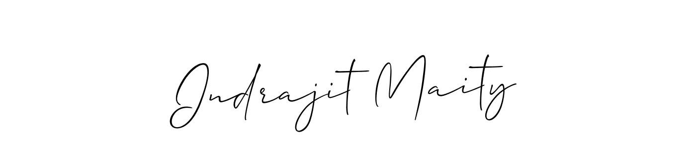 How to Draw Indrajit Maity signature style? Allison_Script is a latest design signature styles for name Indrajit Maity. Indrajit Maity signature style 2 images and pictures png