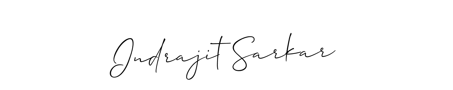 The best way (Allison_Script) to make a short signature is to pick only two or three words in your name. The name Indrajit Sarkar include a total of six letters. For converting this name. Indrajit Sarkar signature style 2 images and pictures png