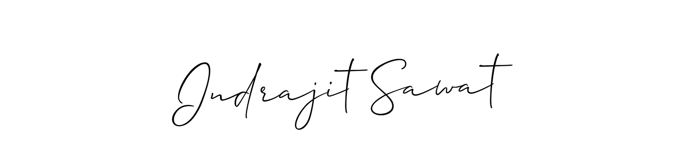 Design your own signature with our free online signature maker. With this signature software, you can create a handwritten (Allison_Script) signature for name Indrajit Sawat. Indrajit Sawat signature style 2 images and pictures png