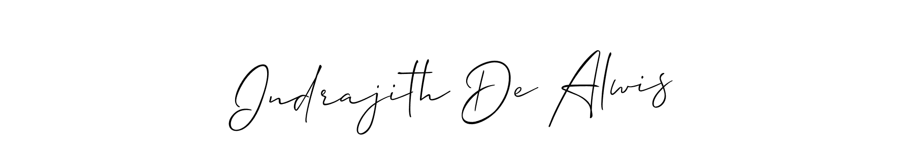 Create a beautiful signature design for name Indrajith De Alwis. With this signature (Allison_Script) fonts, you can make a handwritten signature for free. Indrajith De Alwis signature style 2 images and pictures png