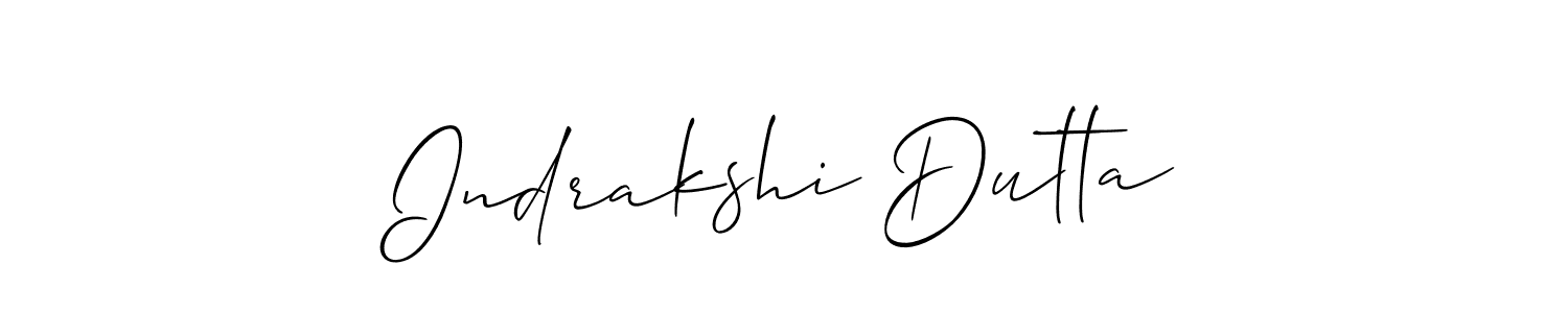 Create a beautiful signature design for name Indrakshi Dutta. With this signature (Allison_Script) fonts, you can make a handwritten signature for free. Indrakshi Dutta signature style 2 images and pictures png
