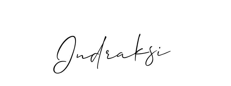 Design your own signature with our free online signature maker. With this signature software, you can create a handwritten (Allison_Script) signature for name Indraksi. Indraksi signature style 2 images and pictures png