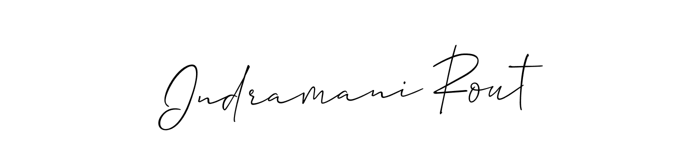 The best way (Allison_Script) to make a short signature is to pick only two or three words in your name. The name Indramani Rout include a total of six letters. For converting this name. Indramani Rout signature style 2 images and pictures png