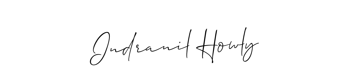 It looks lik you need a new signature style for name Indranil Howly. Design unique handwritten (Allison_Script) signature with our free signature maker in just a few clicks. Indranil Howly signature style 2 images and pictures png