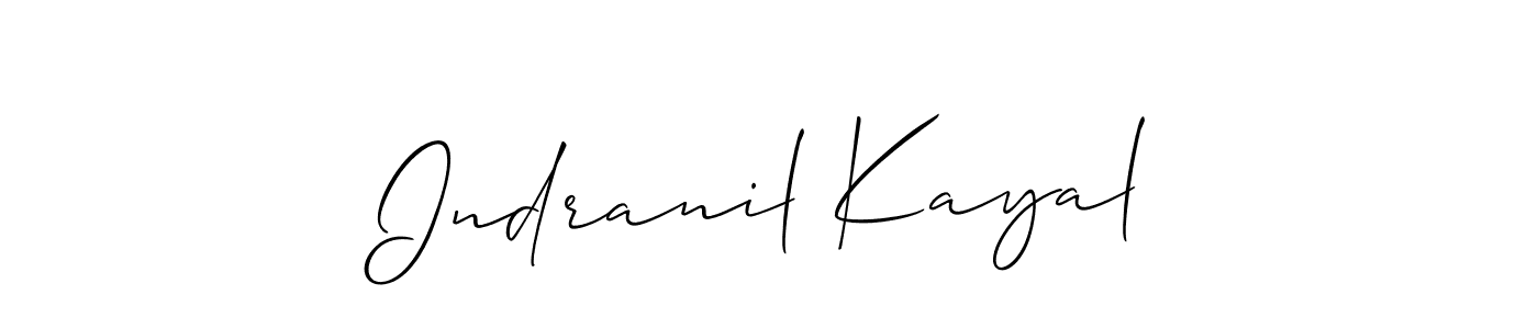 Also we have Indranil Kayal name is the best signature style. Create professional handwritten signature collection using Allison_Script autograph style. Indranil Kayal signature style 2 images and pictures png