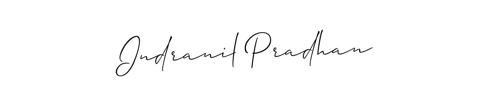 This is the best signature style for the Indranil Pradhan name. Also you like these signature font (Allison_Script). Mix name signature. Indranil Pradhan signature style 2 images and pictures png