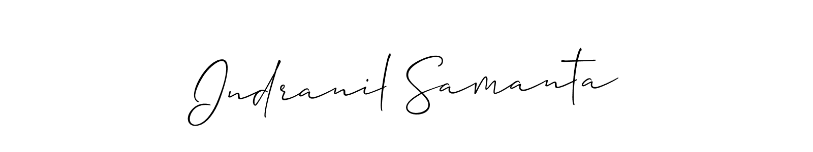 This is the best signature style for the Indranil Samanta name. Also you like these signature font (Allison_Script). Mix name signature. Indranil Samanta signature style 2 images and pictures png