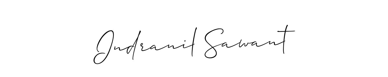 How to Draw Indranil Sawant signature style? Allison_Script is a latest design signature styles for name Indranil Sawant. Indranil Sawant signature style 2 images and pictures png