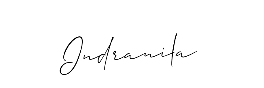 You should practise on your own different ways (Allison_Script) to write your name (Indranila) in signature. don't let someone else do it for you. Indranila signature style 2 images and pictures png