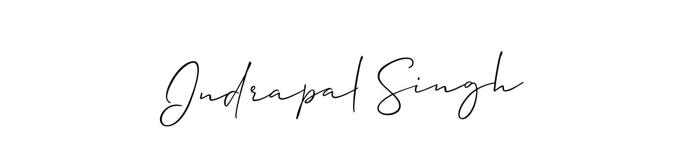 This is the best signature style for the Indrapal Singh name. Also you like these signature font (Allison_Script). Mix name signature. Indrapal Singh signature style 2 images and pictures png