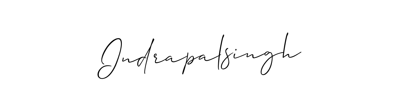 Design your own signature with our free online signature maker. With this signature software, you can create a handwritten (Allison_Script) signature for name Indrapalsingh. Indrapalsingh signature style 2 images and pictures png