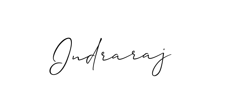 Design your own signature with our free online signature maker. With this signature software, you can create a handwritten (Allison_Script) signature for name Indraraj. Indraraj signature style 2 images and pictures png