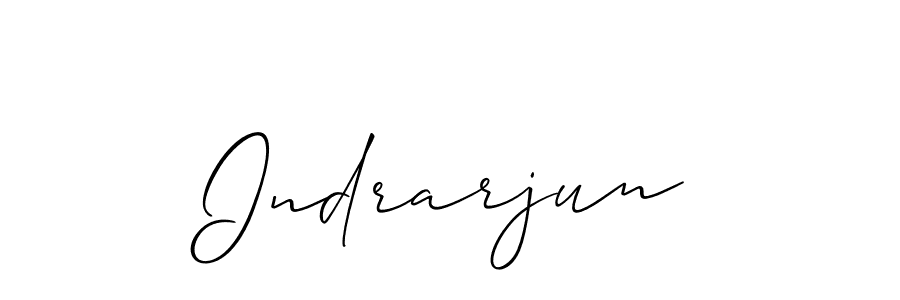 Also we have Indrarjun name is the best signature style. Create professional handwritten signature collection using Allison_Script autograph style. Indrarjun signature style 2 images and pictures png