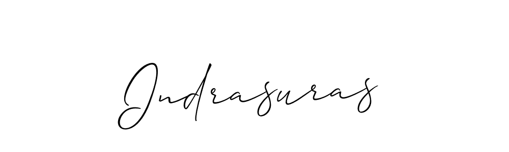 It looks lik you need a new signature style for name Indrasuras. Design unique handwritten (Allison_Script) signature with our free signature maker in just a few clicks. Indrasuras signature style 2 images and pictures png