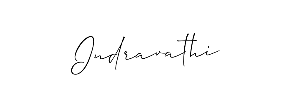 How to make Indravathi name signature. Use Allison_Script style for creating short signs online. This is the latest handwritten sign. Indravathi signature style 2 images and pictures png
