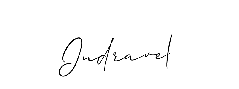 How to make Indravel name signature. Use Allison_Script style for creating short signs online. This is the latest handwritten sign. Indravel signature style 2 images and pictures png