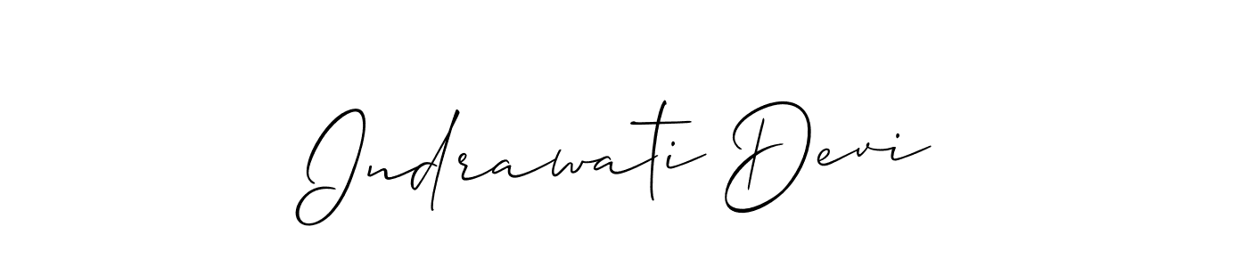 Indrawati Devi stylish signature style. Best Handwritten Sign (Allison_Script) for my name. Handwritten Signature Collection Ideas for my name Indrawati Devi. Indrawati Devi signature style 2 images and pictures png