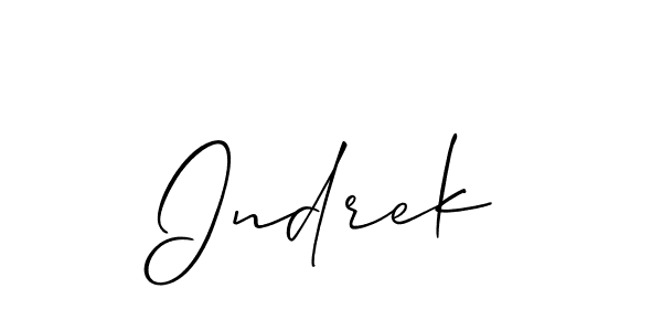 It looks lik you need a new signature style for name Indrek. Design unique handwritten (Allison_Script) signature with our free signature maker in just a few clicks. Indrek signature style 2 images and pictures png