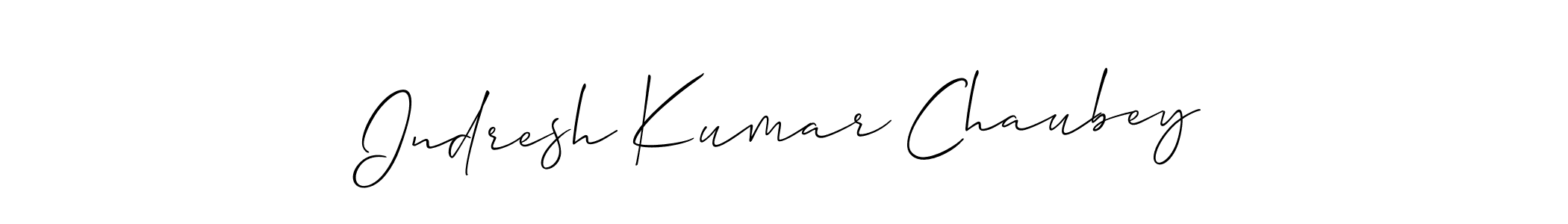 This is the best signature style for the Indresh Kumar Chaubey name. Also you like these signature font (Allison_Script). Mix name signature. Indresh Kumar Chaubey signature style 2 images and pictures png