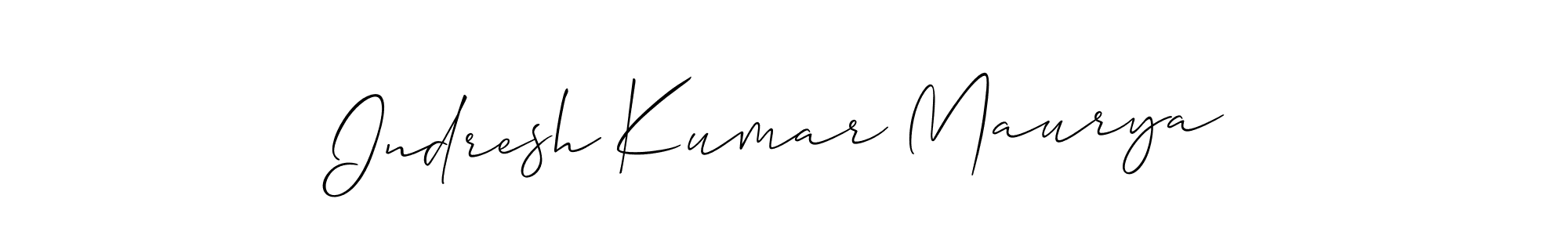 How to Draw Indresh Kumar Maurya signature style? Allison_Script is a latest design signature styles for name Indresh Kumar Maurya. Indresh Kumar Maurya signature style 2 images and pictures png