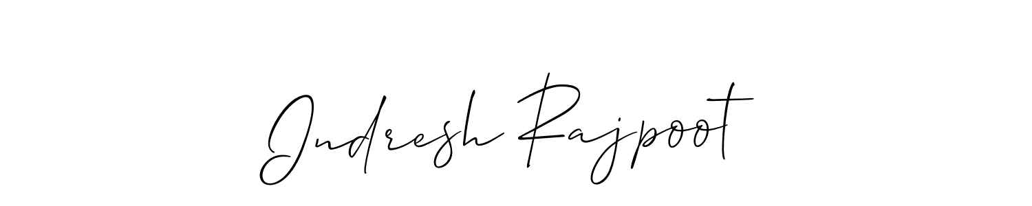 Best and Professional Signature Style for Indresh Rajpoot. Allison_Script Best Signature Style Collection. Indresh Rajpoot signature style 2 images and pictures png