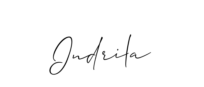 You should practise on your own different ways (Allison_Script) to write your name (Indrila) in signature. don't let someone else do it for you. Indrila signature style 2 images and pictures png