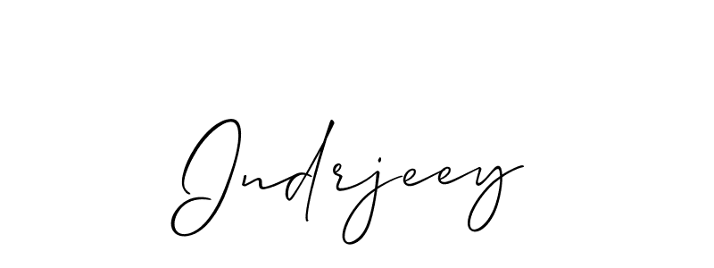 You can use this online signature creator to create a handwritten signature for the name Indrjeey. This is the best online autograph maker. Indrjeey signature style 2 images and pictures png