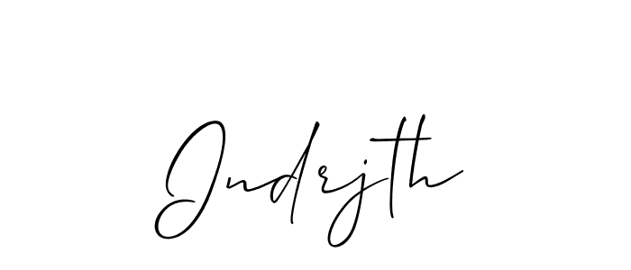 How to make Indrjth signature? Allison_Script is a professional autograph style. Create handwritten signature for Indrjth name. Indrjth signature style 2 images and pictures png
