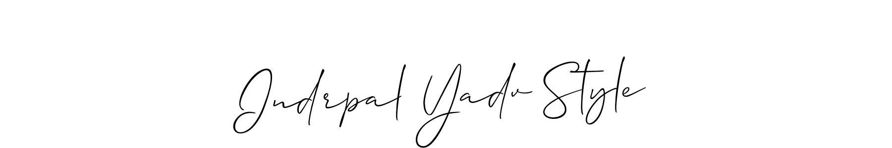 See photos of Indrpal Yadv Style official signature by Spectra . Check more albums & portfolios. Read reviews & check more about Allison_Script font. Indrpal Yadv Style signature style 2 images and pictures png