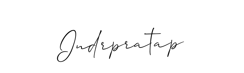 How to make Indrpratap signature? Allison_Script is a professional autograph style. Create handwritten signature for Indrpratap name. Indrpratap signature style 2 images and pictures png