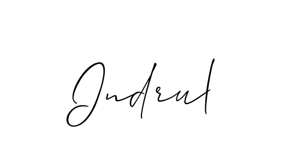 Make a beautiful signature design for name Indrul. Use this online signature maker to create a handwritten signature for free. Indrul signature style 2 images and pictures png