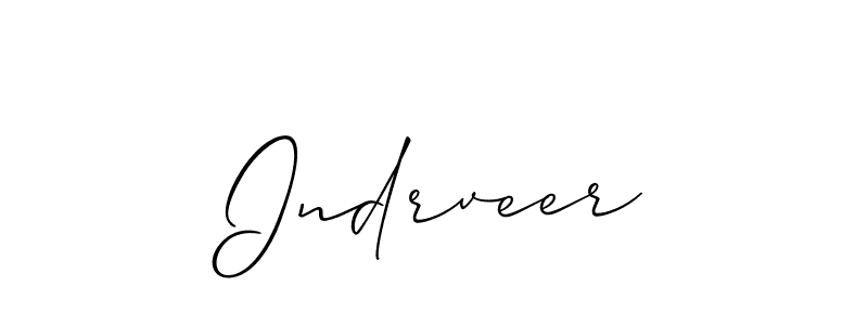 How to Draw Indrveer signature style? Allison_Script is a latest design signature styles for name Indrveer. Indrveer signature style 2 images and pictures png