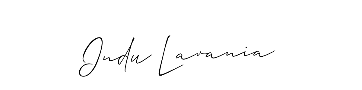 Similarly Allison_Script is the best handwritten signature design. Signature creator online .You can use it as an online autograph creator for name Indu Lavania. Indu Lavania signature style 2 images and pictures png