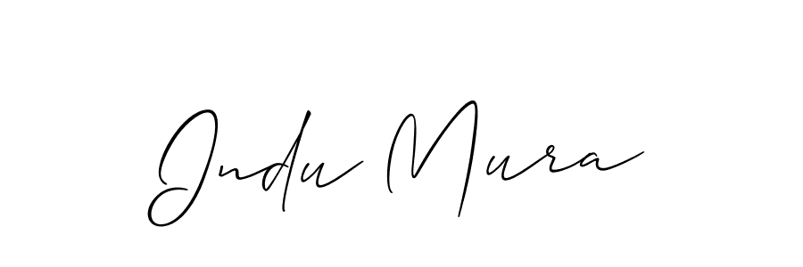 Make a beautiful signature design for name Indu Mura. Use this online signature maker to create a handwritten signature for free. Indu Mura signature style 2 images and pictures png